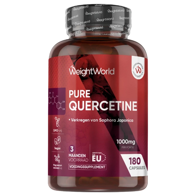 Quercetine - 1000 mg 180 capsules - Met sophora japonica - 3 maanden voorraad