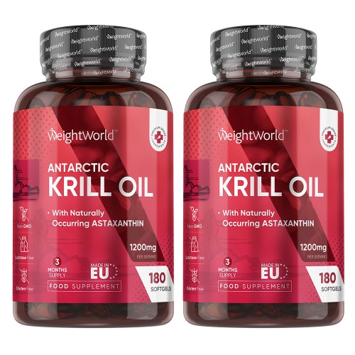 Krillolie - 1200 mg 180 Softgels - Krill Omega 3 Vetzuren en EPA en DHA