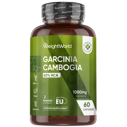 Garcinia Cambogia - 1000mg  60 capsules - HCA - garcinia - 2 maanden voorraad
