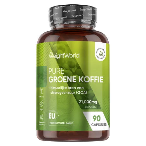 Groene Koffie - 21000 mg 90 Capsules - Koffiebonen - Koffie capsules - 1 maanden voorraad